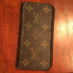iPhone X Louis Vuitton authentic portfolio phone case